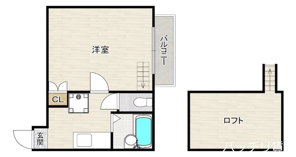 ガーラ渡辺通りの物件間取画像